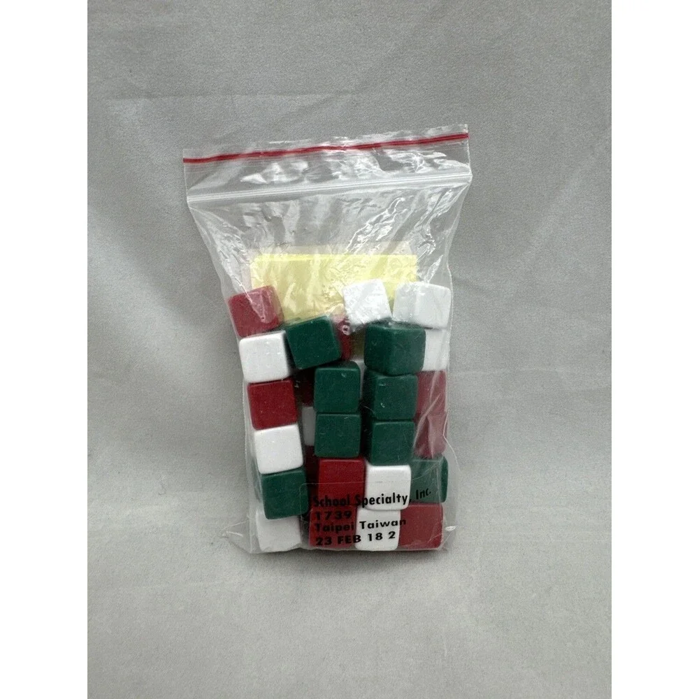 School Smart Specialty Set 36 blank Dice Math Manipulative Educational Teaching
